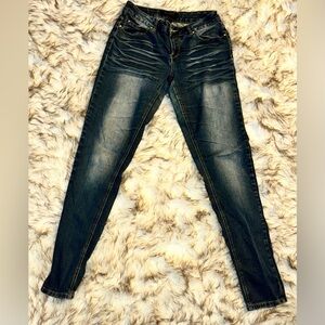 Vintage Rocawear Women’s Skinny Jeans | Distressed Moto Style Iconic Y2K Denim